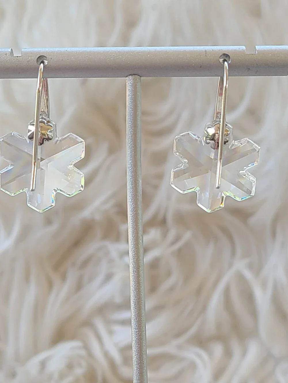 Swarovski Medley Snowflake Pierced Earrings 1054821- New In Box